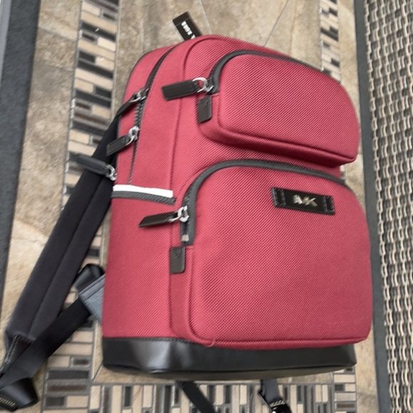 Michael Kors Kent Sport Utility Backpack Merlot - Picture 3 of 16